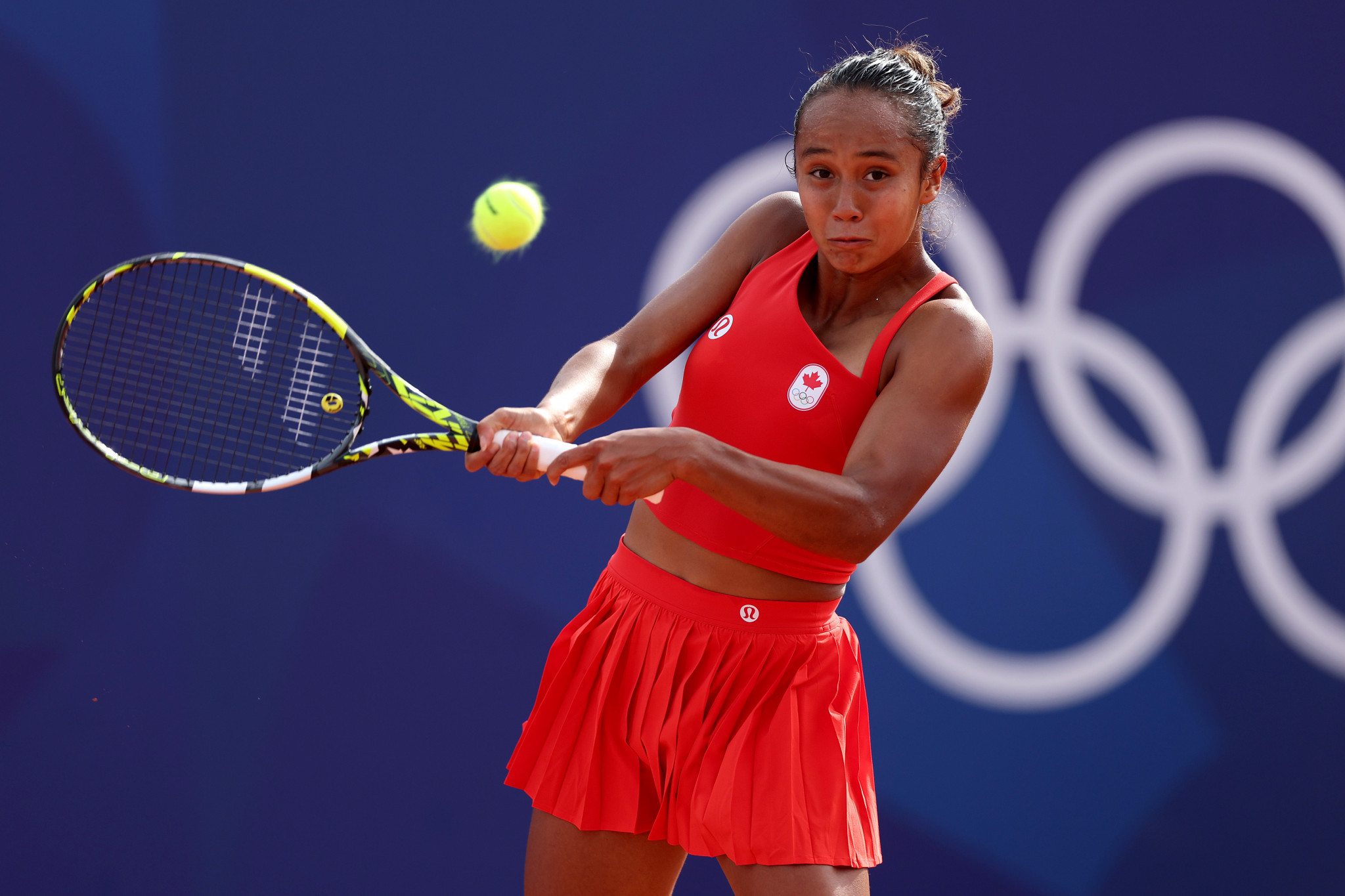 There was a win for Canada's Leylah Fernandez who beat Spain's Cristina Bucsa. GETTY IMAGES