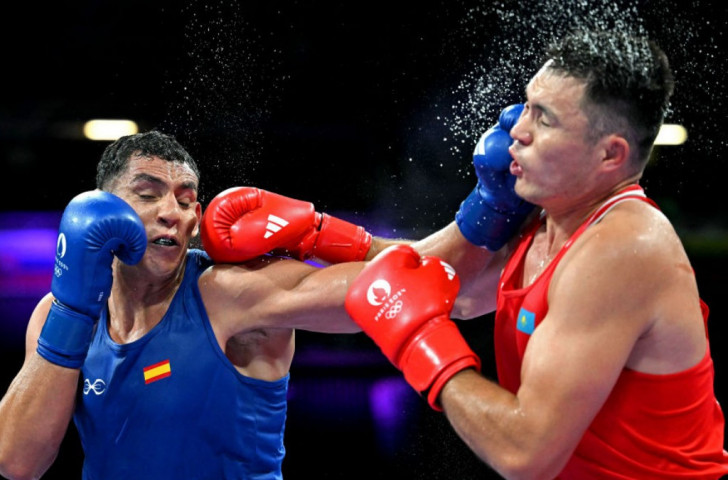 Boxing Day 3: Ayoub Ghadfa stuns Tokyo bronze medallist Konkabayev. GETTY IMAGES