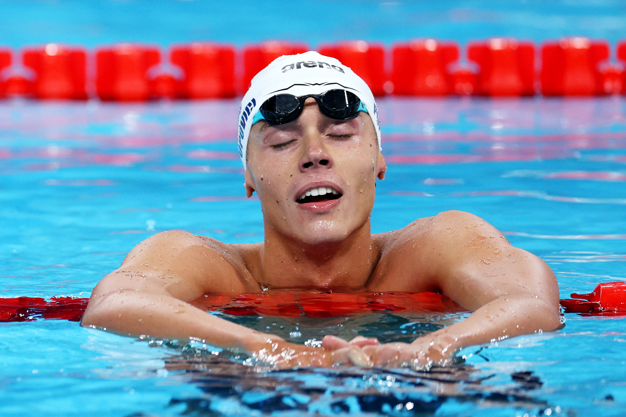 David Popovici secured gold in the 200m freestyle. GETTY IMAGES
