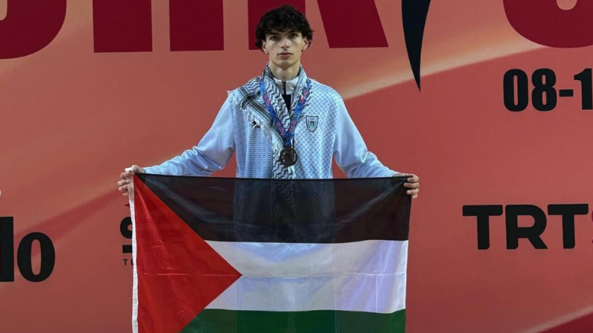 Taekwondo athlete Omar Ismail to give his all to raise Palestinian flag in Paris. ISMAIL'S INSTAGRAM