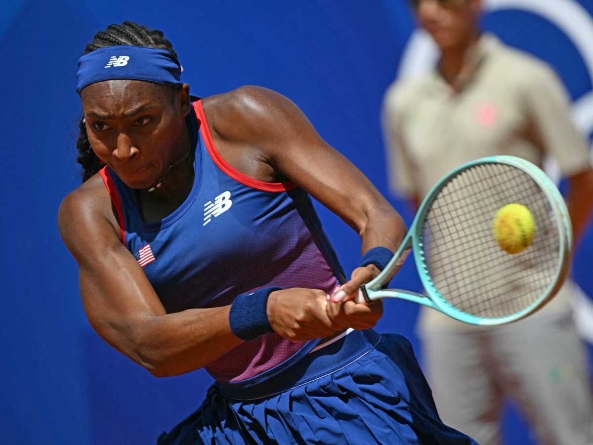 Coco Gauff suffered defeat in the women's singles. GETTY IMAGES