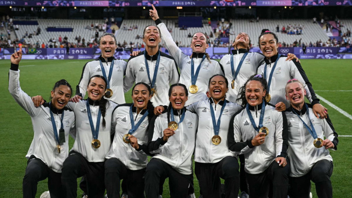 New Zealand take gold in women's rugby sevens. GETTY IMAGES