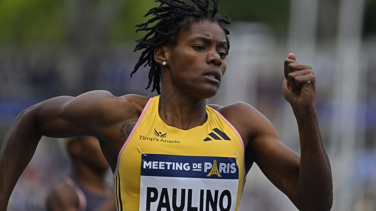 Marileidy Paulino competes in the women's 400m during the Paris 2024 Diamond League at Stade Charlety. GETTY IMAGES