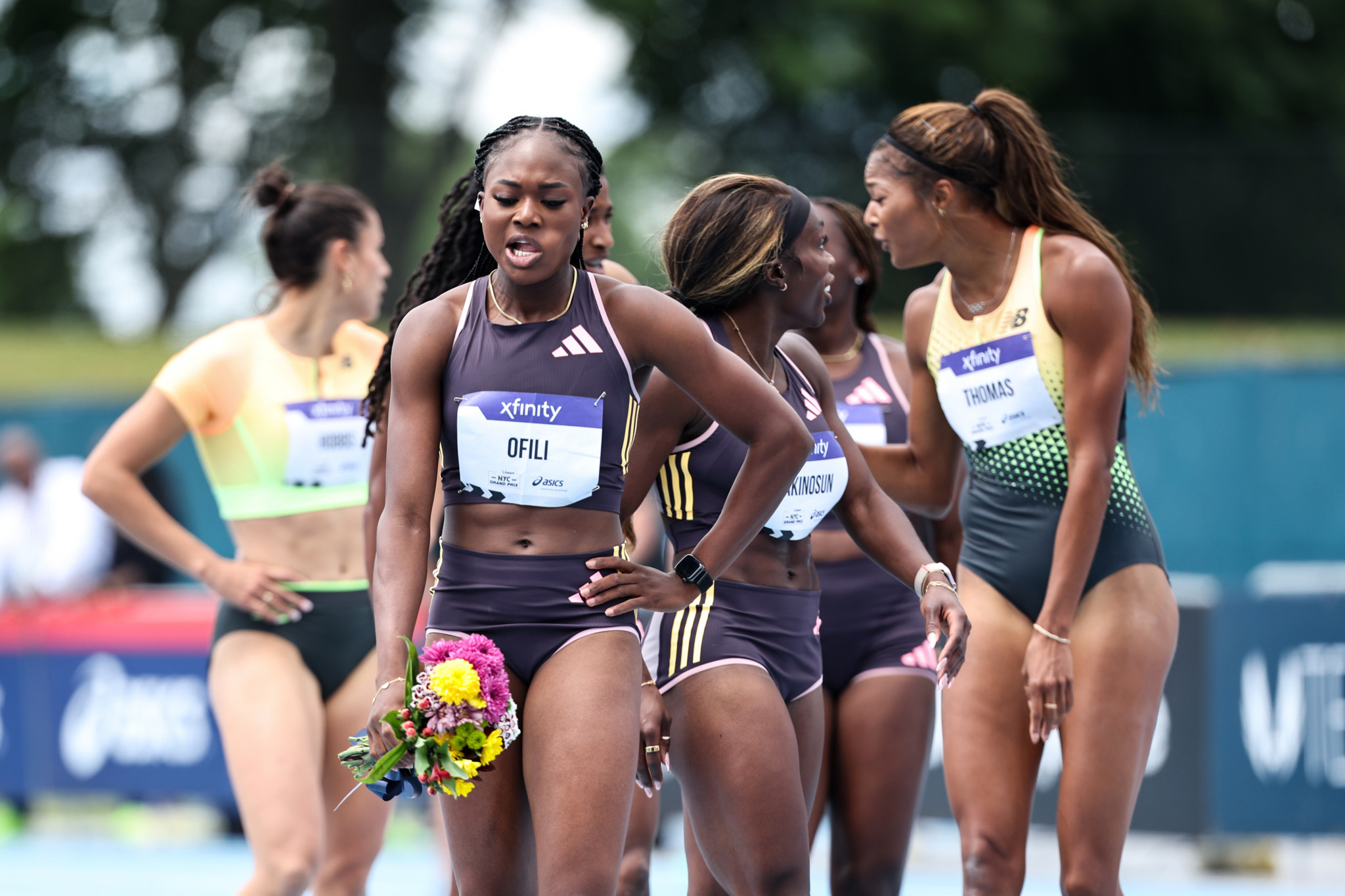Nigerian sprinter Favour Ofili has been ruled out of Paris 2024. GETTY IMAGES