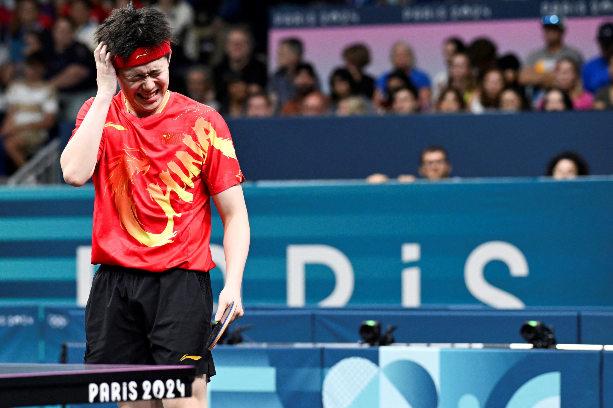 China's Wang Chuqin suffered a shock loss in the table tennis. GETTY IMAGES