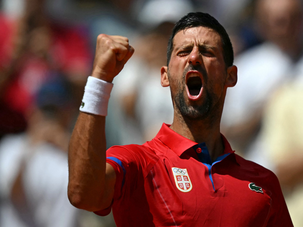 Novak Djokovic booked his place in the quarter-finals at Paris 2024. GETTY IMAGES