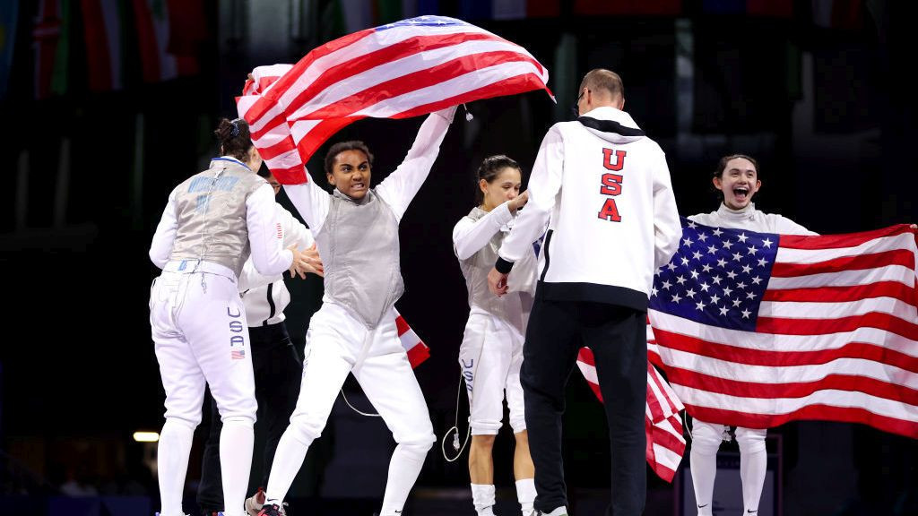 Lauren Scruggs Team United States celebrates winning against Team Italy. GETTY IMAGES