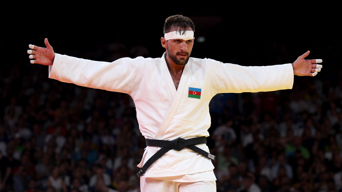 Zelym Kotsoiev of Azerbaijan after the final bout. GETTY IMAGES