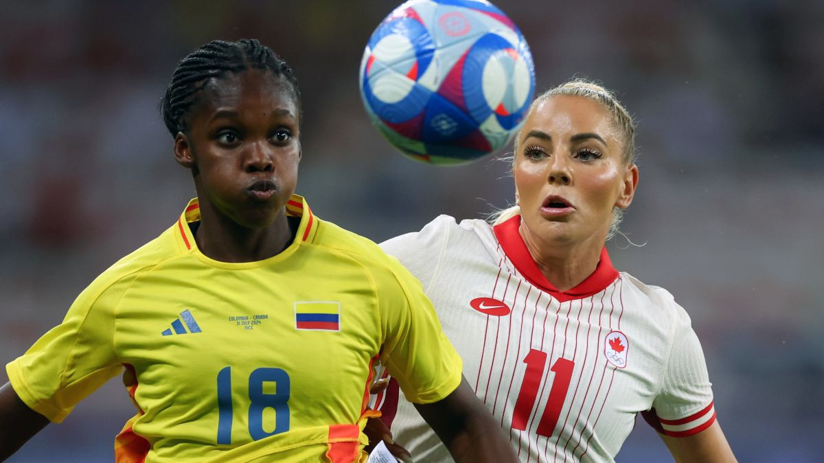 Linda Caicedo  during the match between Colombia and Canada. GETTY IMAGES