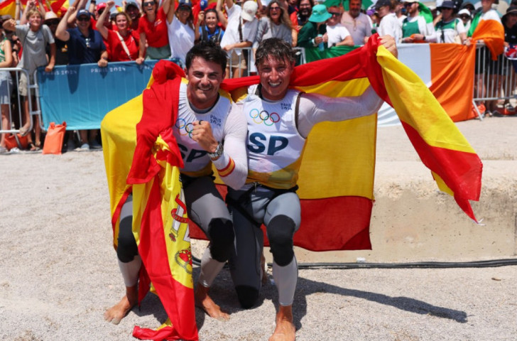 First sailing gold for Spain and the Netherlands at Paris 2024. GETYY IMAGES