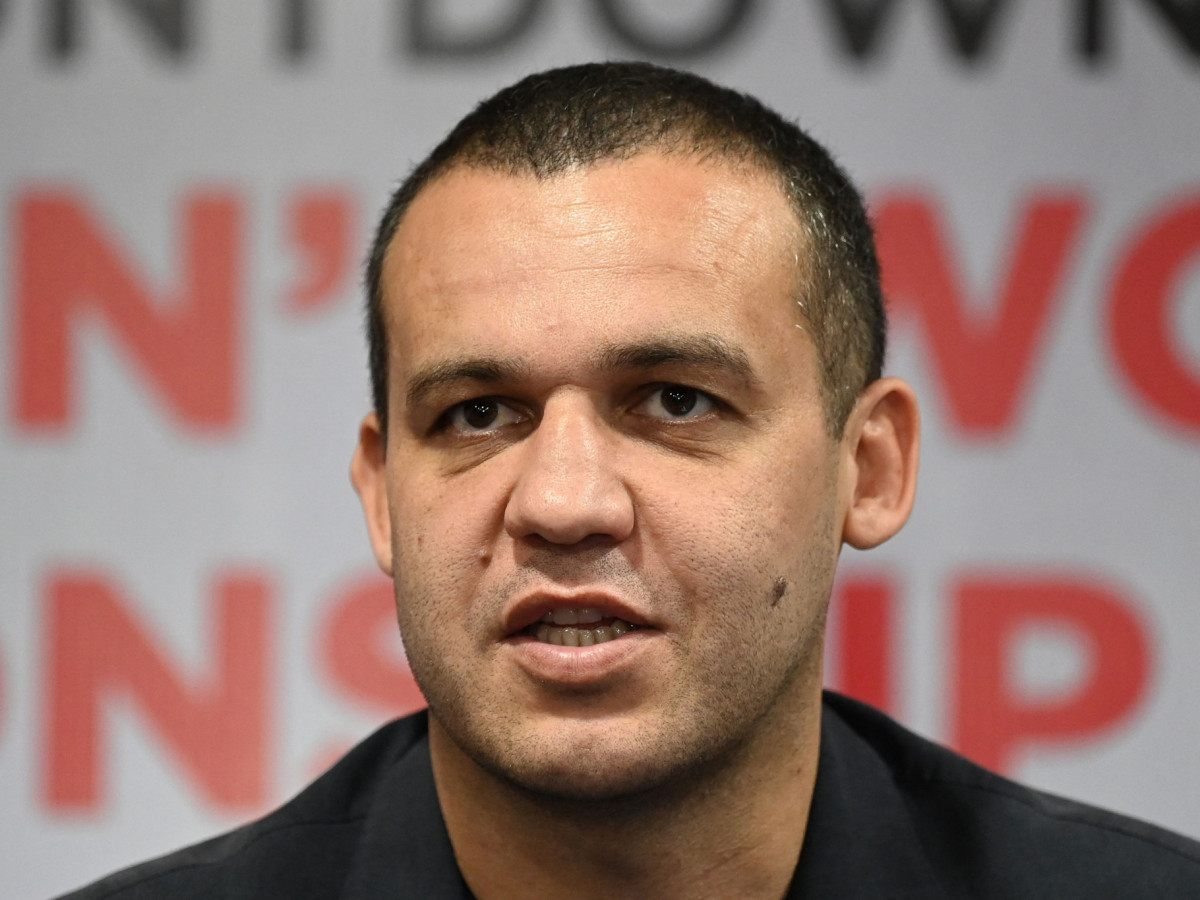 President of the International Boxing Association (IBA) Umar Kremlev speaks during a joint press conference. GETTY IMAGES