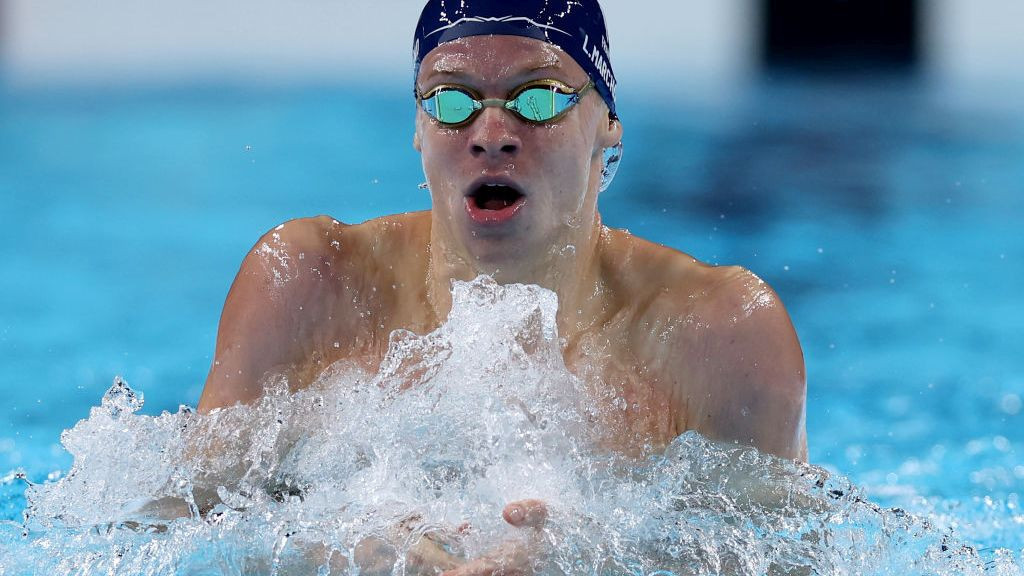 Leon Marchand of Team France. GETTY IMAGES