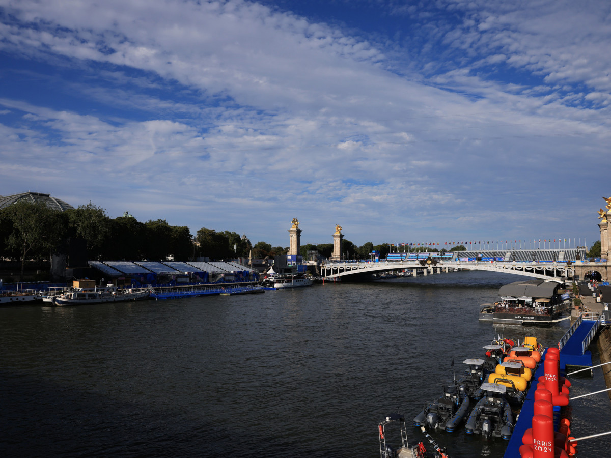 Triathlon was cancelled on Saturday due to a polluted River Seine. GETTY IMAGES