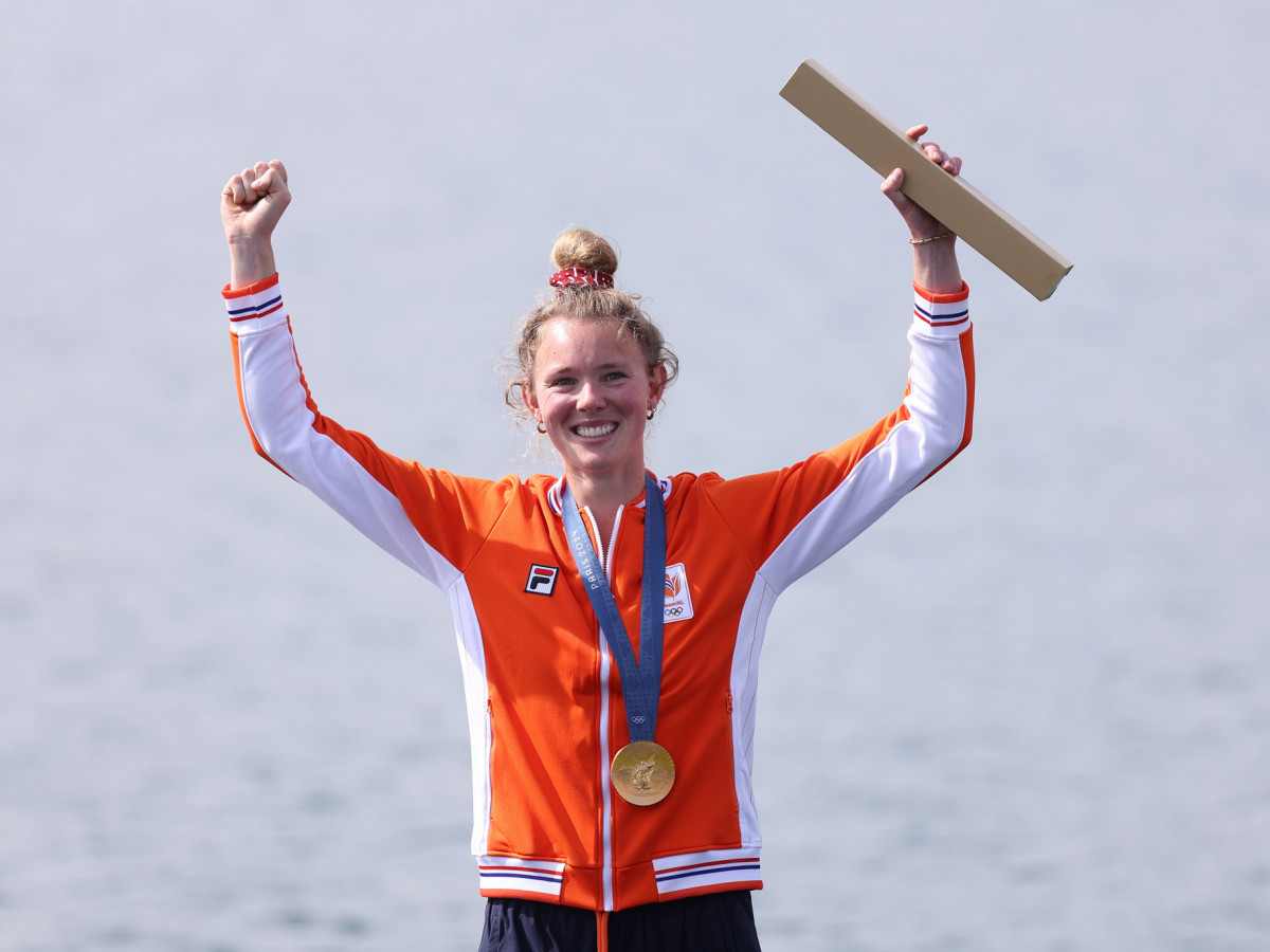 It was Dutch delight for Karolien Florijn who bagged gold in the rowing. GETTY IMAGES