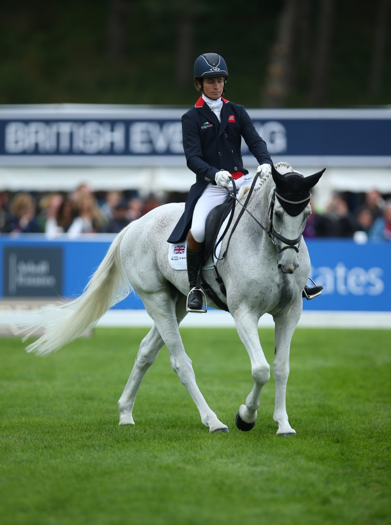 Britain's Francis Whittington currently sits in third place on the leaderboard following the opening dressage round