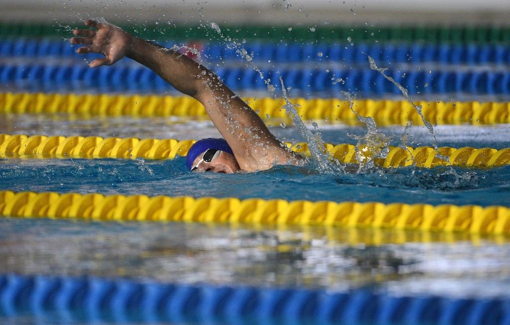 Ukraine's Dmytro Vynohradets recovered from a poor start to win the men’s 150m individual medley SM3