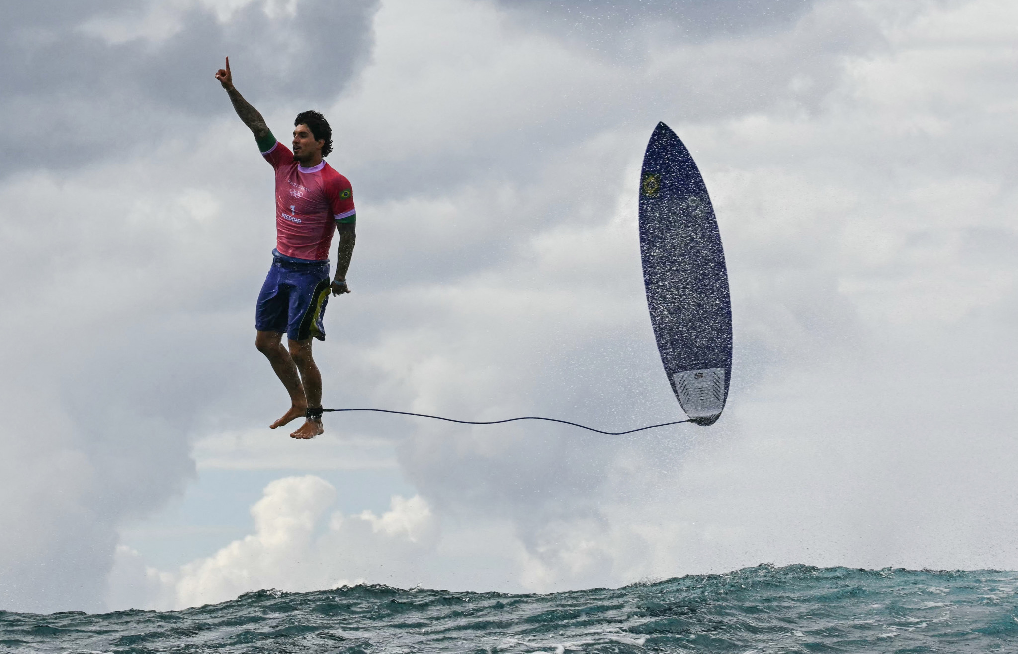 Gabriel Medina's shot is another savouring moment. GETTY IMAGES