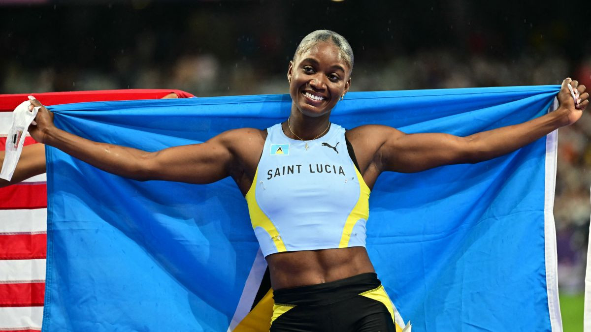 Julien Alfred is already an icon for his country. GETTY IMAGES