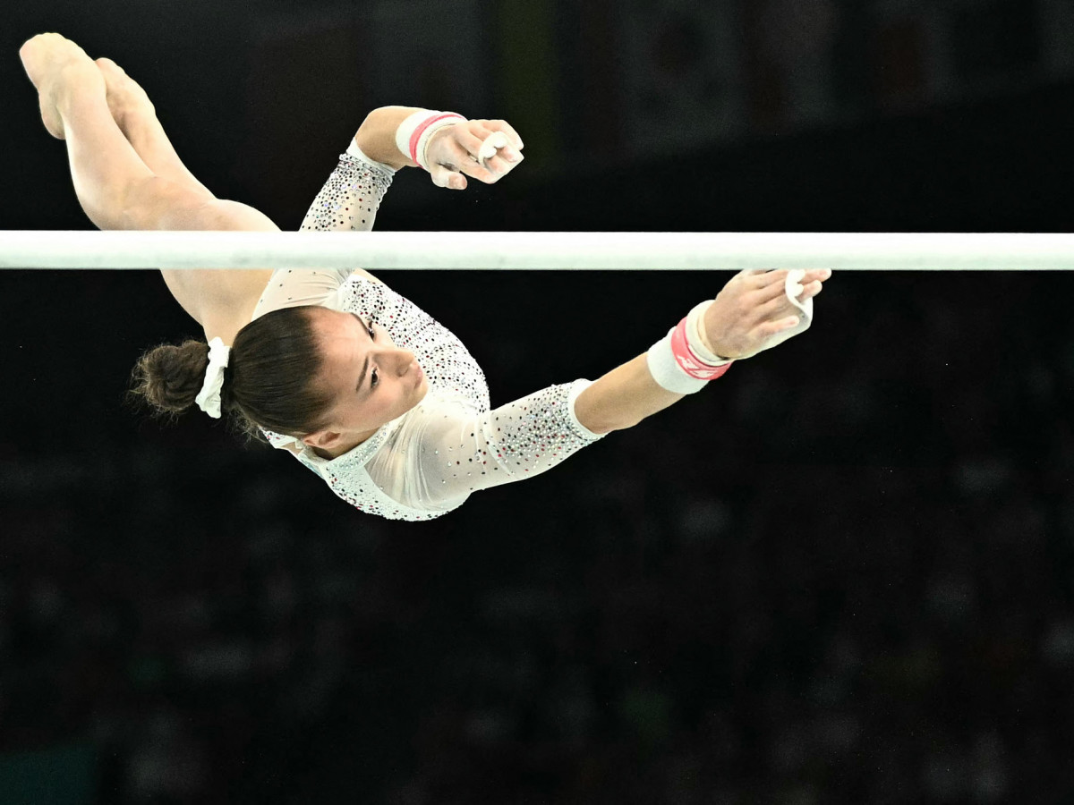 Kaylia Nemour at the Bercy Arena. GETTY IMAGES