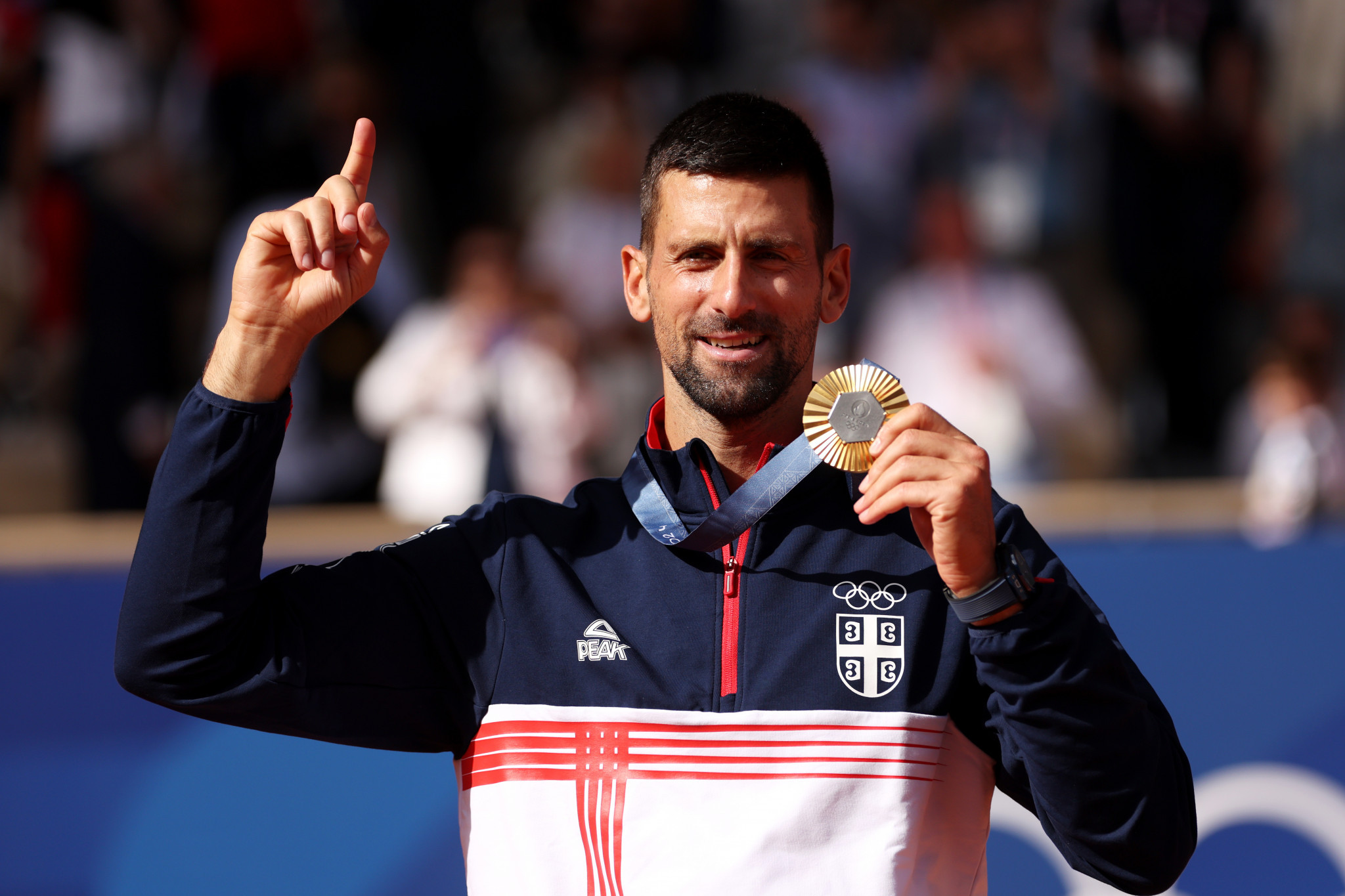 Novak Djokovic got his hands on Olympic gold. GETTY IMAGES