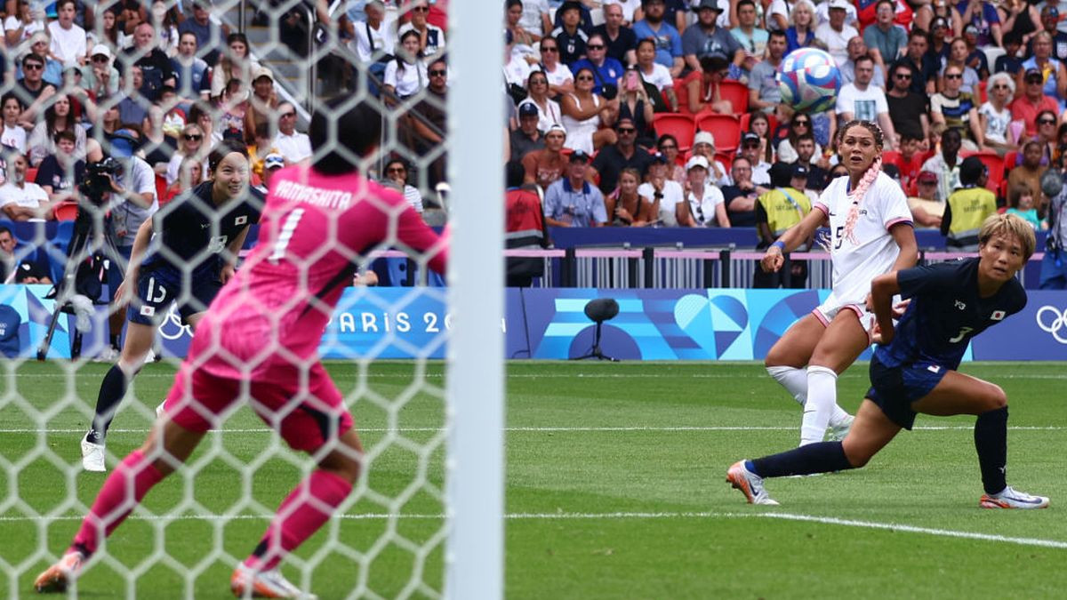 Trinity Rodman scores a banger as USA beats Japan in the Olympics. GETTY IMAGES