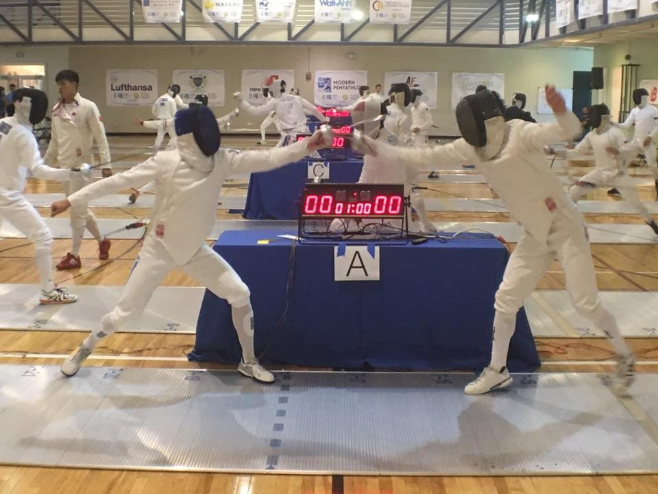 The men's fencing round also provided thrilling competition on the opening day in Sarasota