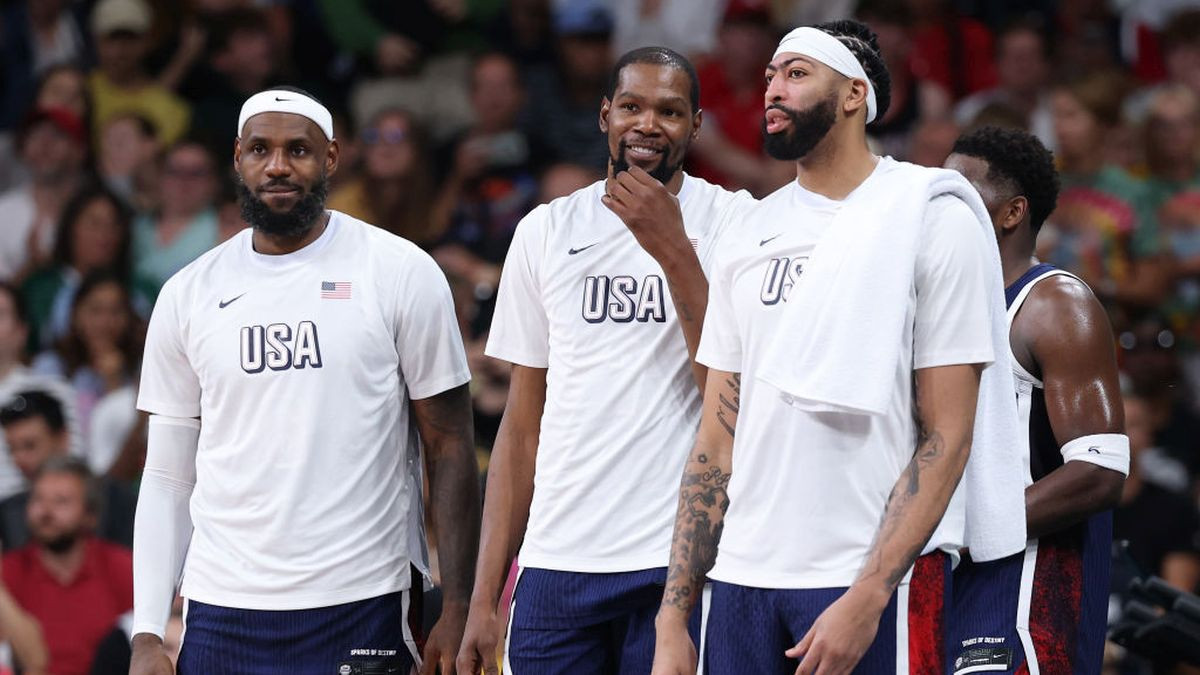 LeBron James, Kevin Durant and Anthony Davis. GETTY IMAGES