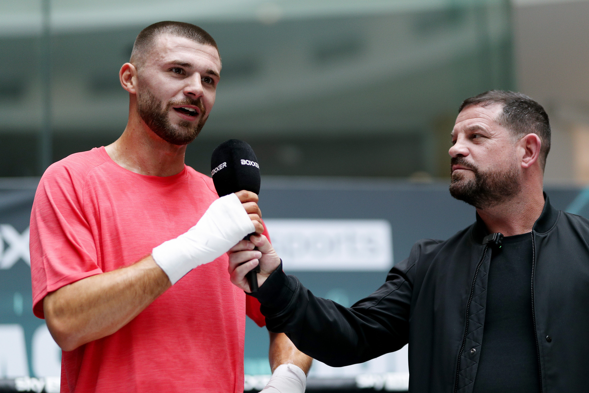 Spencer Oliver (R), a former European champions boxer, has slammed Paris 2024 judges. GETTY IMAGES