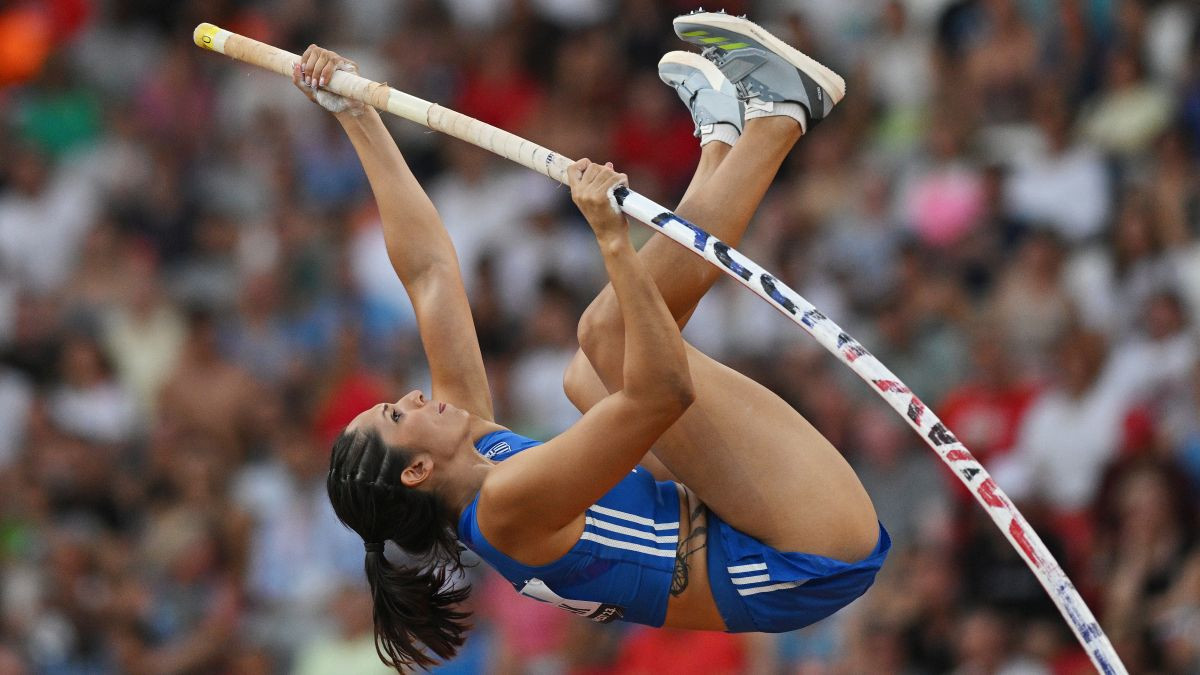 Polak competes in the World Athletics Championships Budapest 2023. GETTY IMAGES