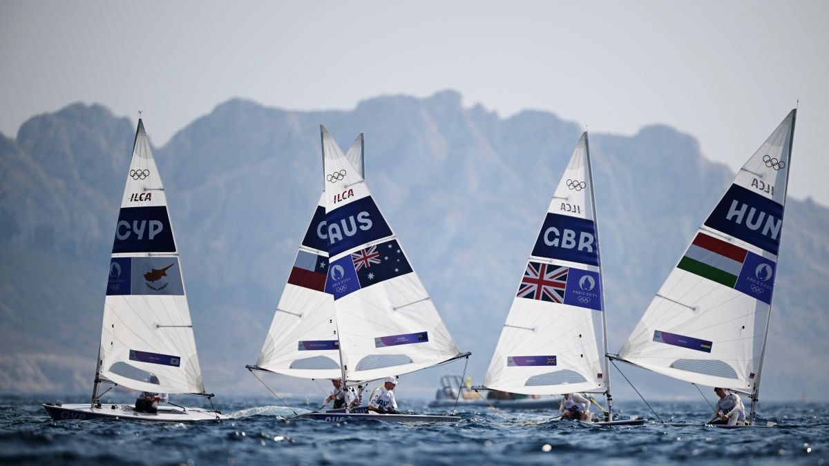 Men's Dinghy ILCA medal race on day twelve of the Olympic Games. GETTY IMAGES