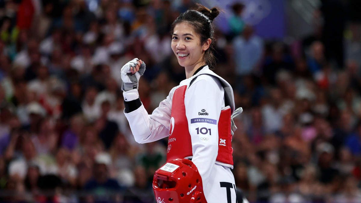 Panipak Wongpattanakit after the semi-fonal fight. GETTY IMAGES