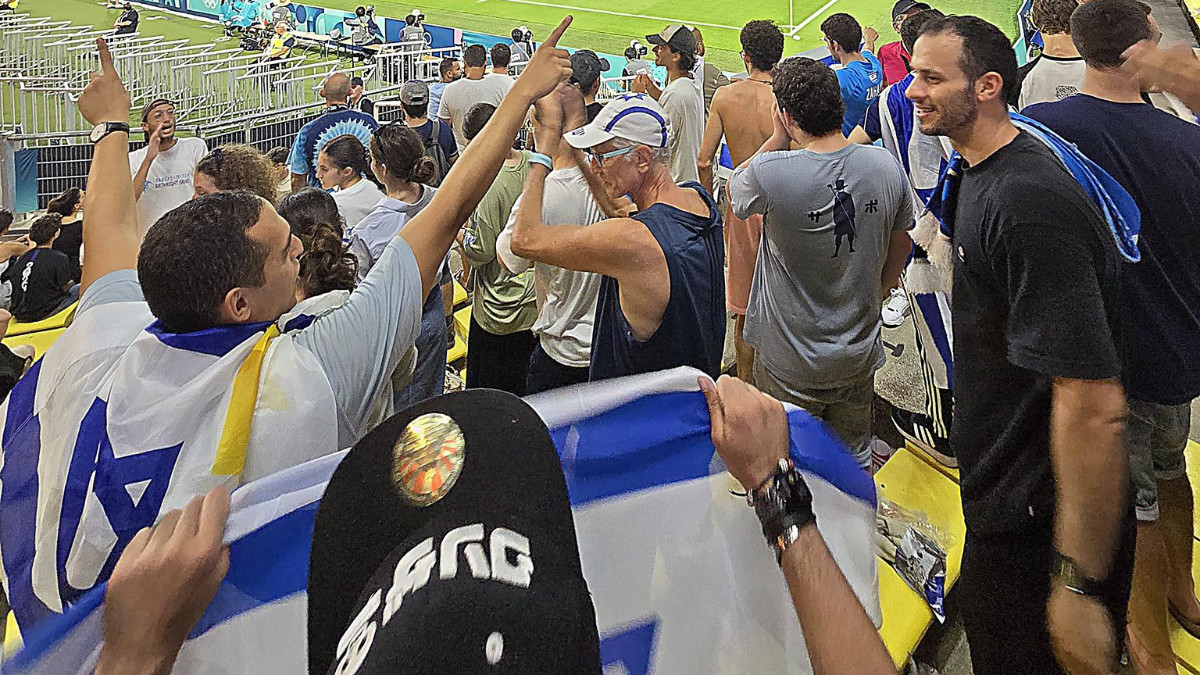 Israeli fans at La Beaujoire Stadium, the iconic home of FC Nantes. RDP / INSIDE THE GAMES