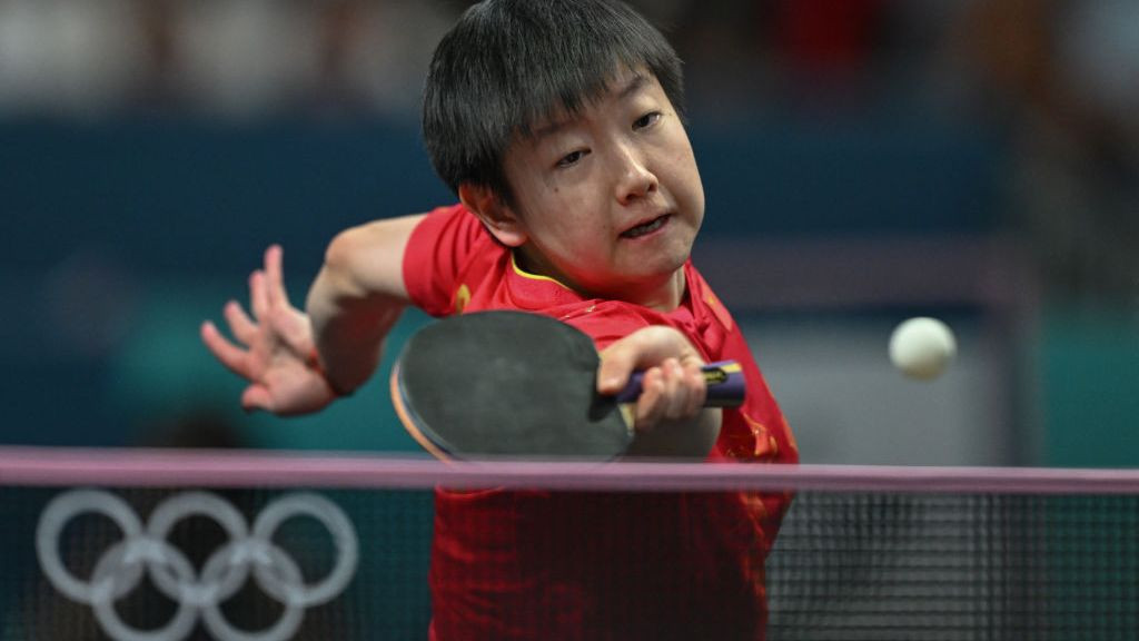 China win table tennis semi final match. GETTY IMAGES