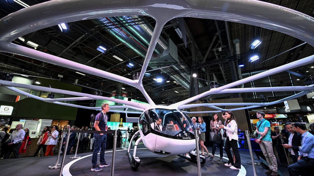 VoloCity at the Vivatech technology startups and innovation fair in Paris. GETTY IMAGES