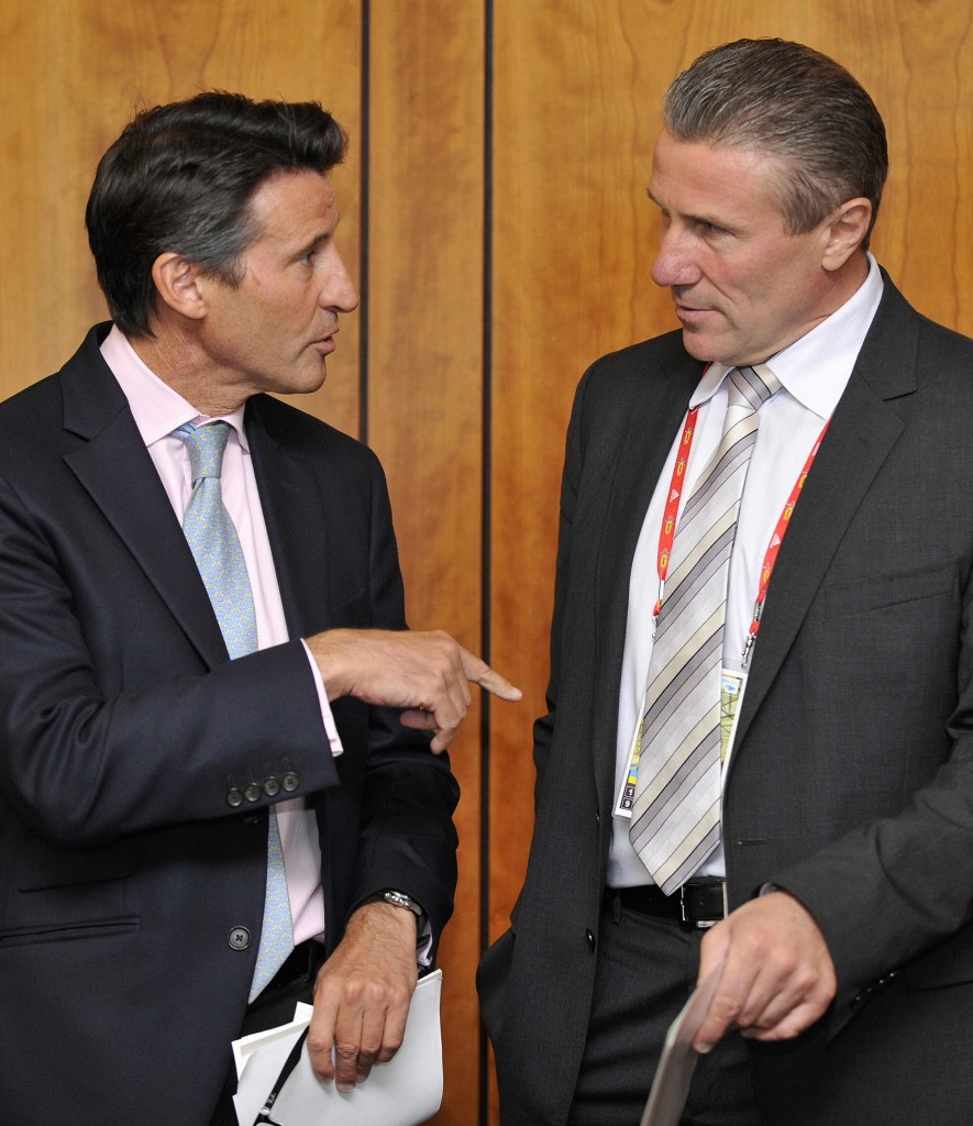 Sebastian Coe and his Presidential rival Sergey Bubka have each been full of praise during their respective visits ©AFP/Getty Images