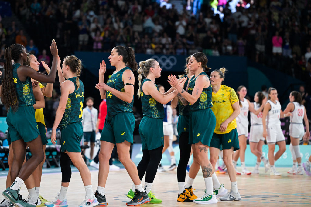 Australia's Basketball Team at the Olympics. GETTY IMAGES