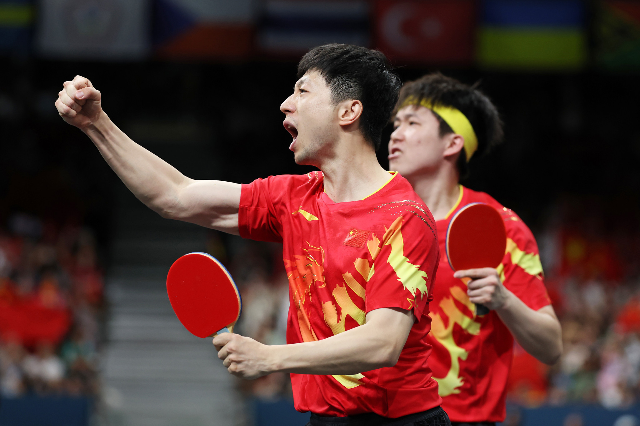 China secured gold in the men's team table tennis final. GETTY IMAGES