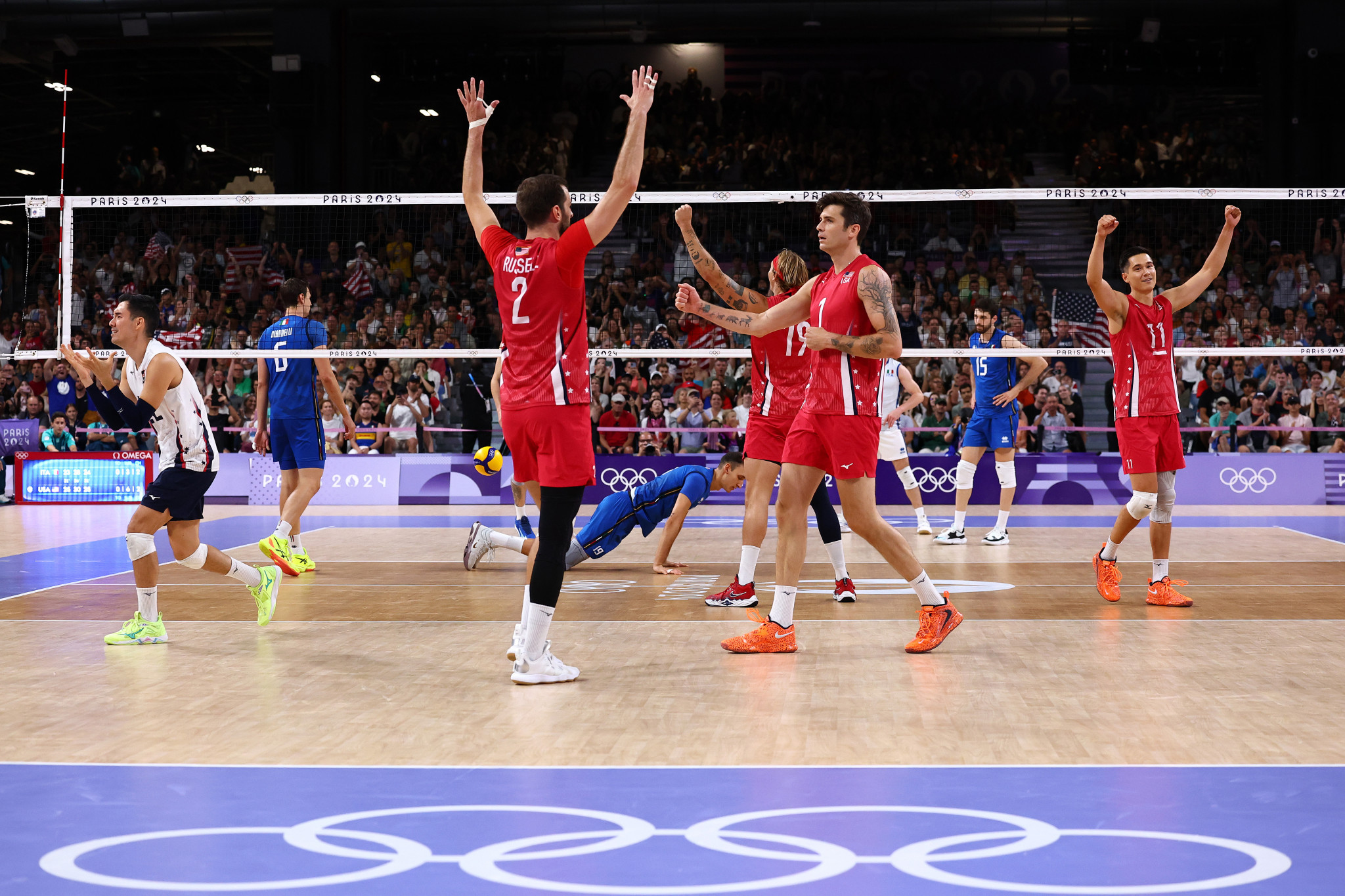 Team USA won bronze in the men's volleyball. GETTY IMAGES