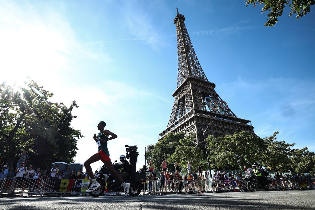 The scenic, but brutal, race course went past some of Paris' most iconic monuments. GETTY IMAGES