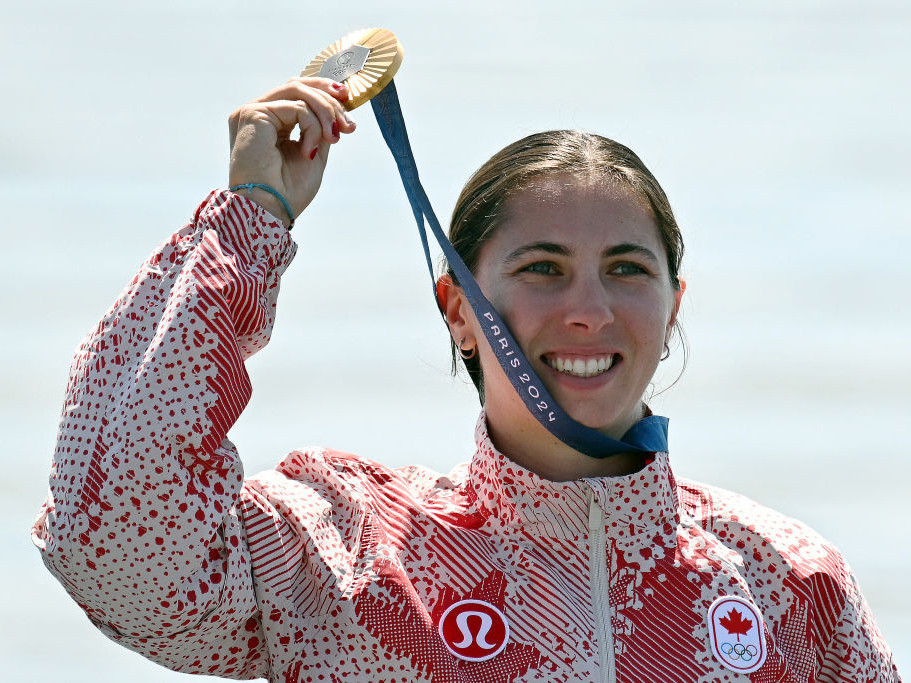 Katie Vincent won Canada's first gold in women's canoe. GETTY IMAGES