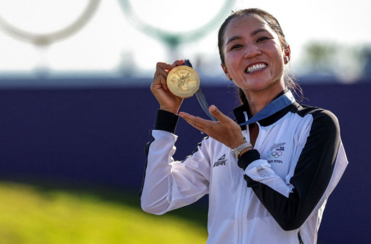 New Zealand golfer Lydia Ko... Silver, bronze and finally Olympic gold. GETTY IMAGES