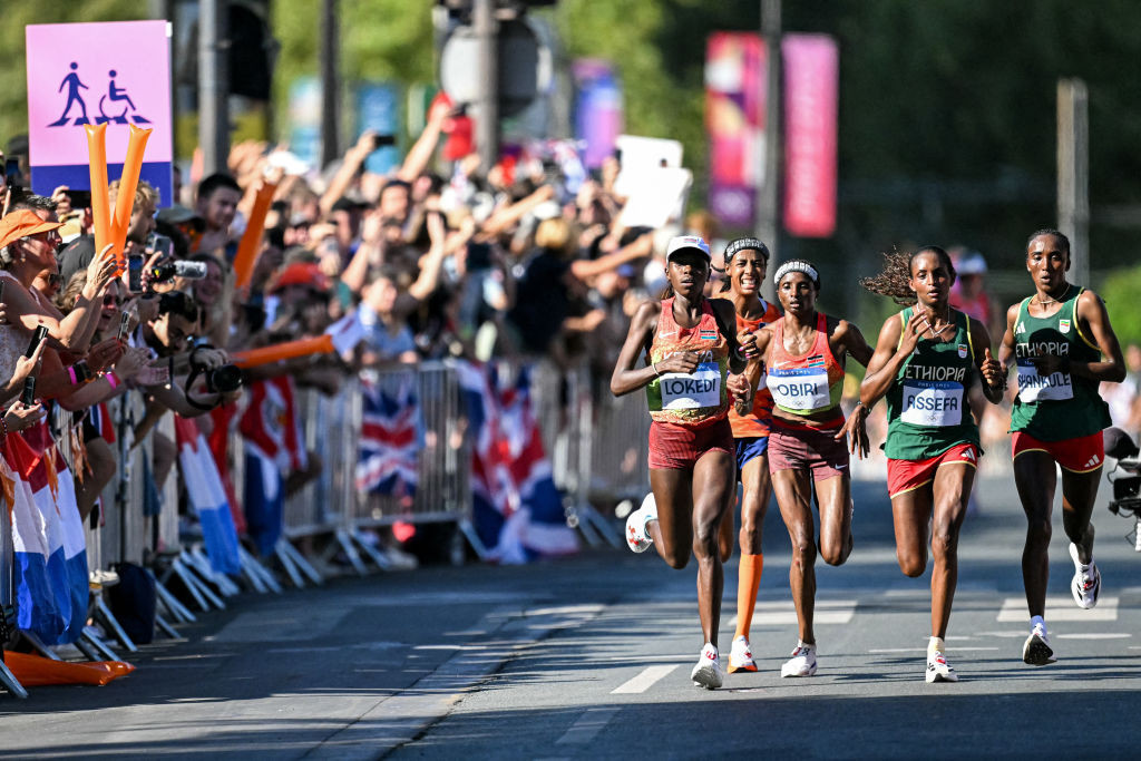 Fans from all over the world turned out to cheer on their long-distance running favourites. GETTY IMAGES