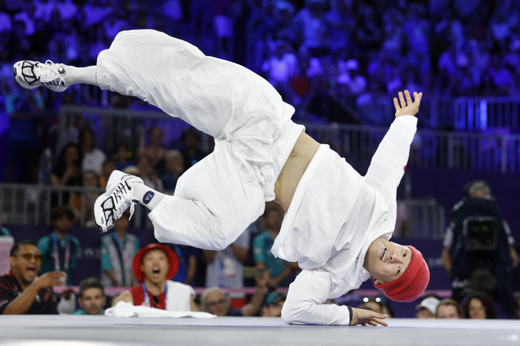 B-Boy Phil Wizard won the first men's breaking gold in a fierce battle against France's Dany Dann. GETTY IMAGES