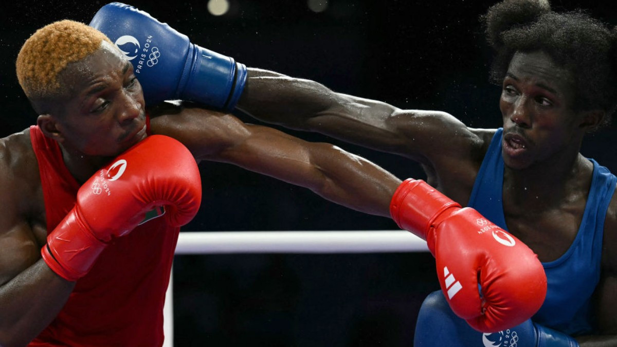 Patrick Chinyemba during his recent bout against David Pina at Paris 2024. GETTY IMAGES