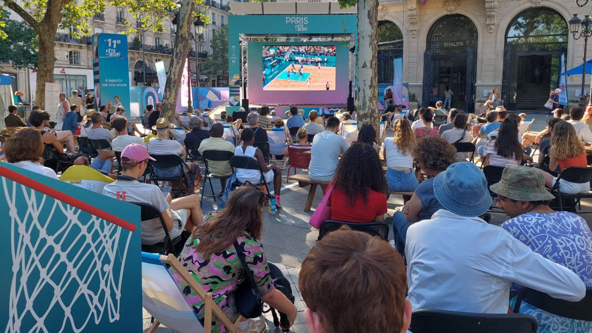 Fan park at Paris 2024. GETTY IMAGES