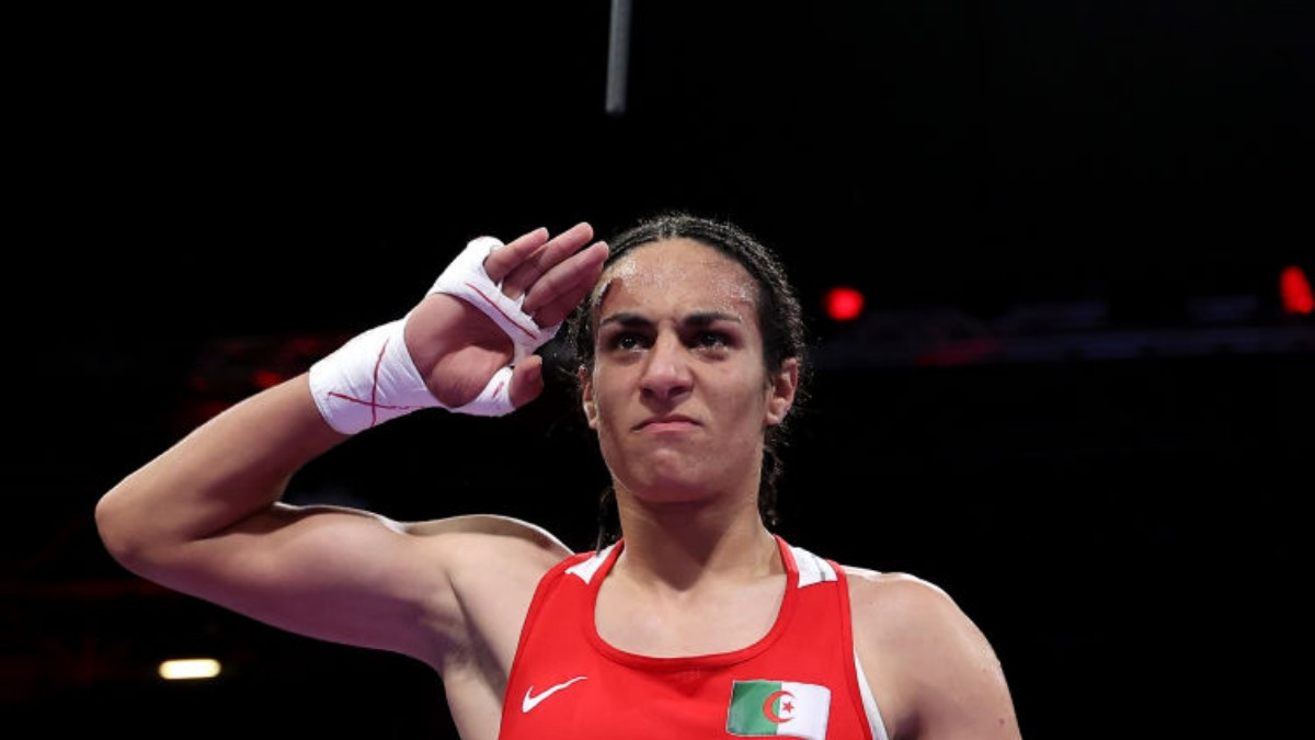 Imane Khelif, Algerian Olympic boxing champion. GETTY IMAGES