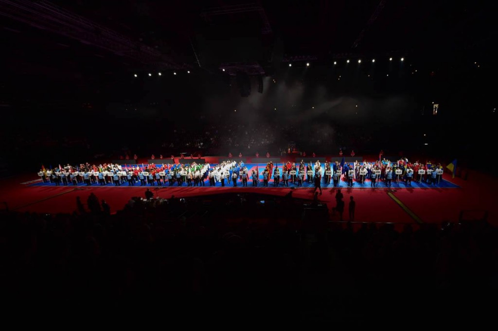 The European Championship's Opening Ceremony was held after the second day of action ©WKF
