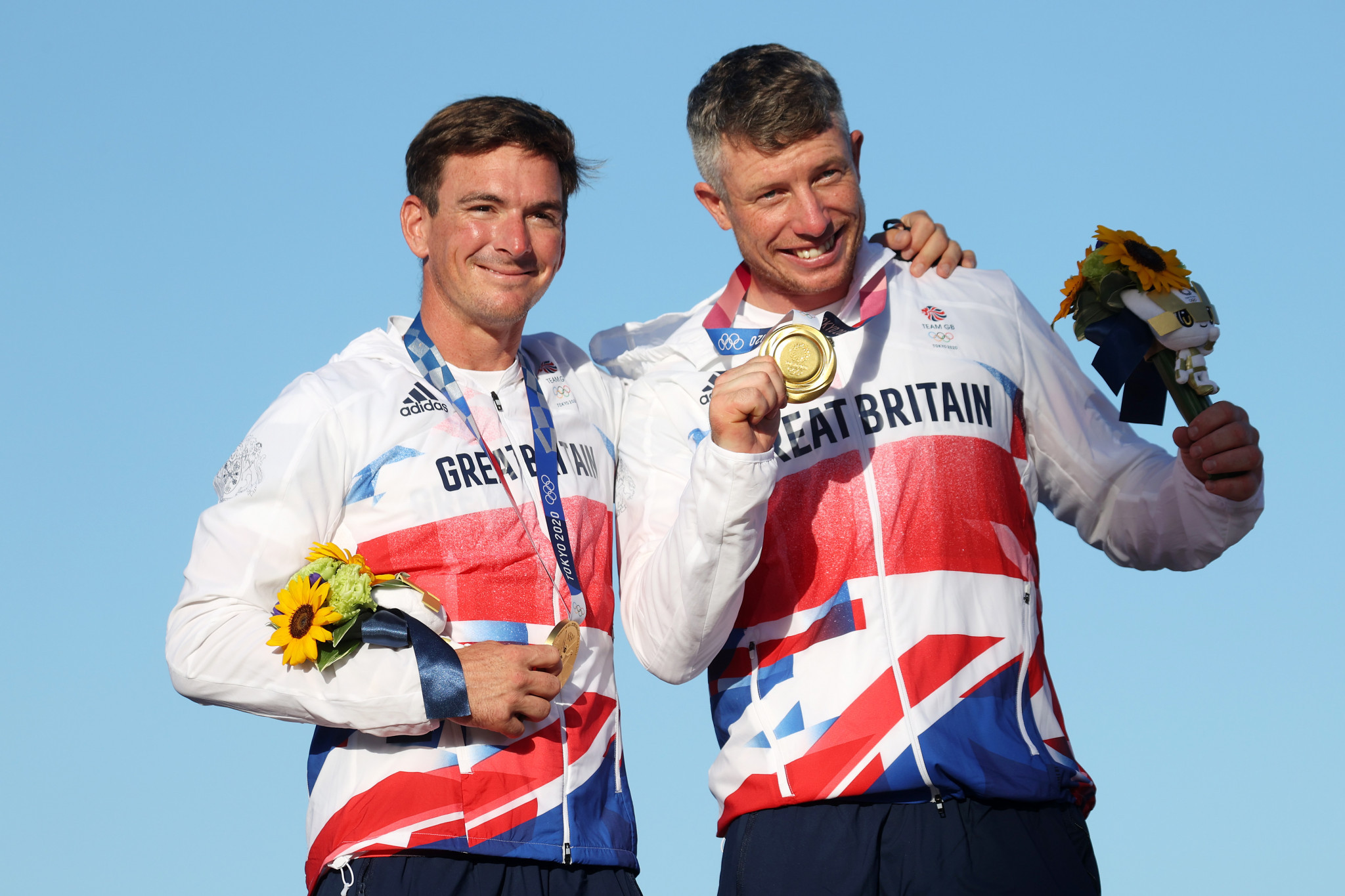 Dylan Fletcher and Stuart Bithell captured gold for Great Britain in the men's skiff. GETTY IMAGES