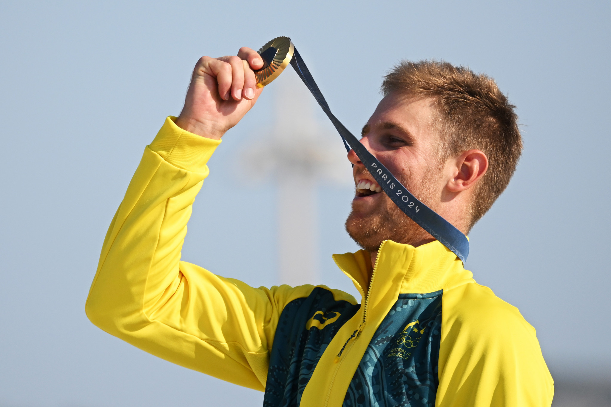 Australia's Matt Wearn defended his ILCA 7 title. GETTY IMAGES