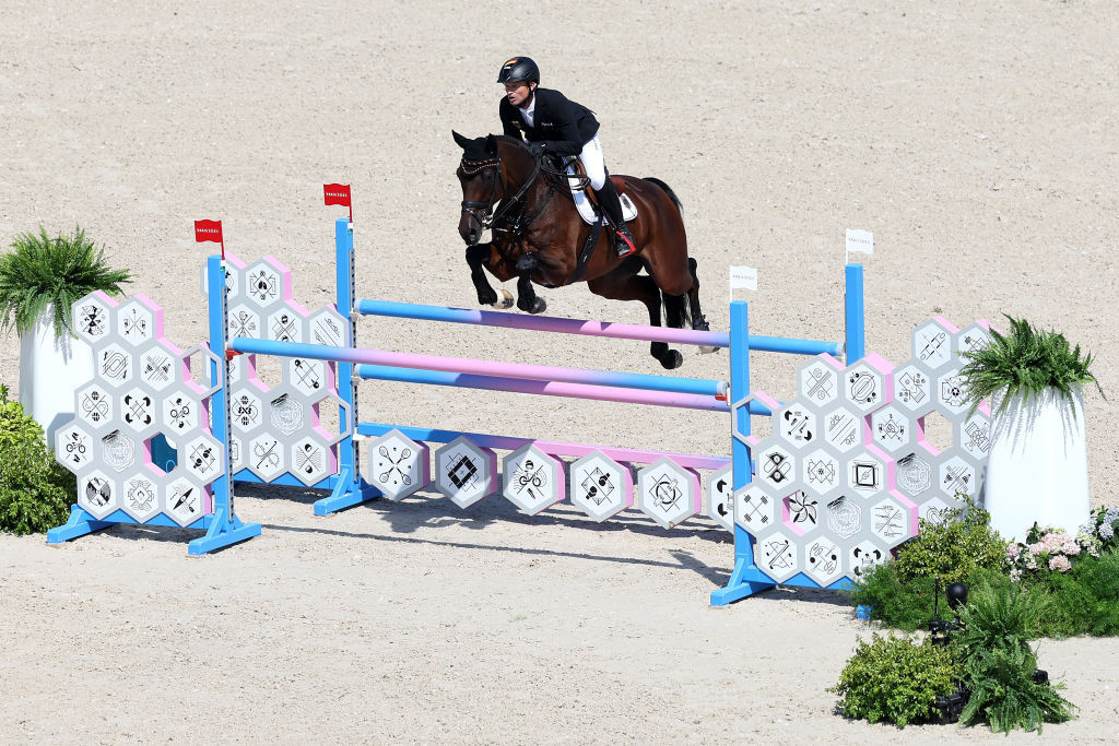 Michael Jung and Chipmunk jumped into eventing history with a third gold medal. GETTY IMAGES